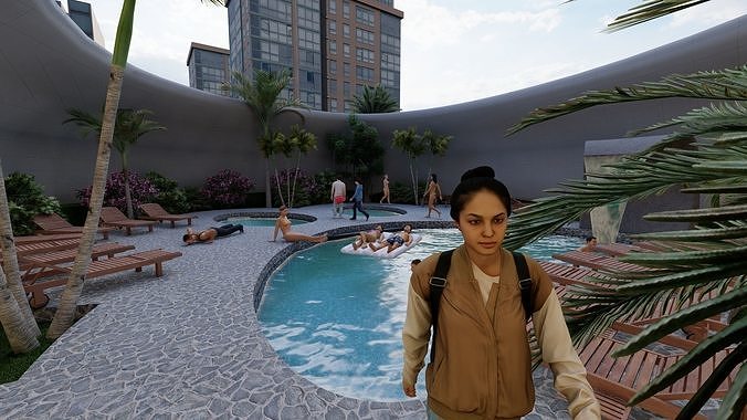 Lumion 11 Culture entertainment complex  3D model 6