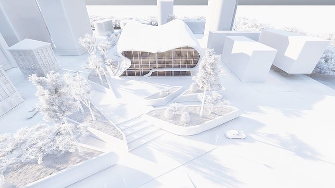 Lumion 11 Culture entertainment complex  3D model 2