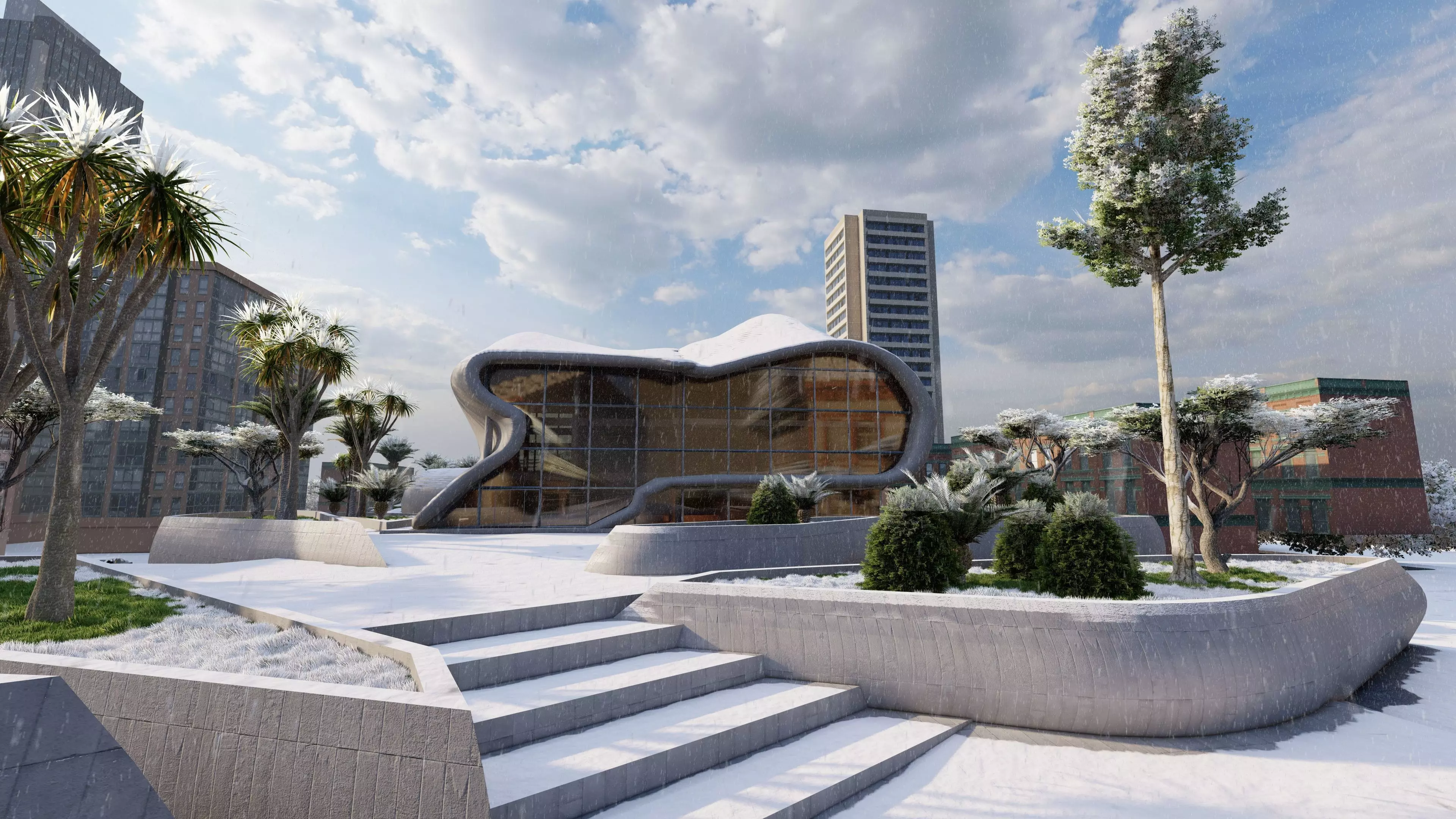 Lumion 11 Culture entertainment complex 3D model