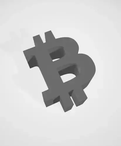 Bitcoin Btc Crypto monnai logo 3D 3D print model
