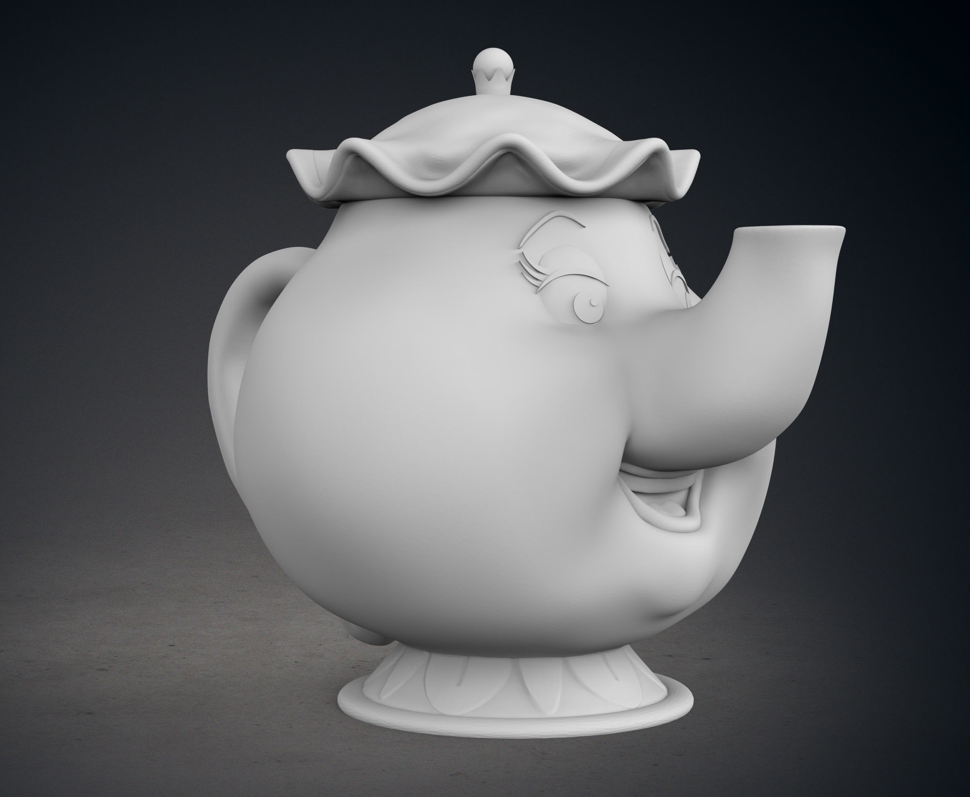 Mrs Potts and Chip 3D print model_9