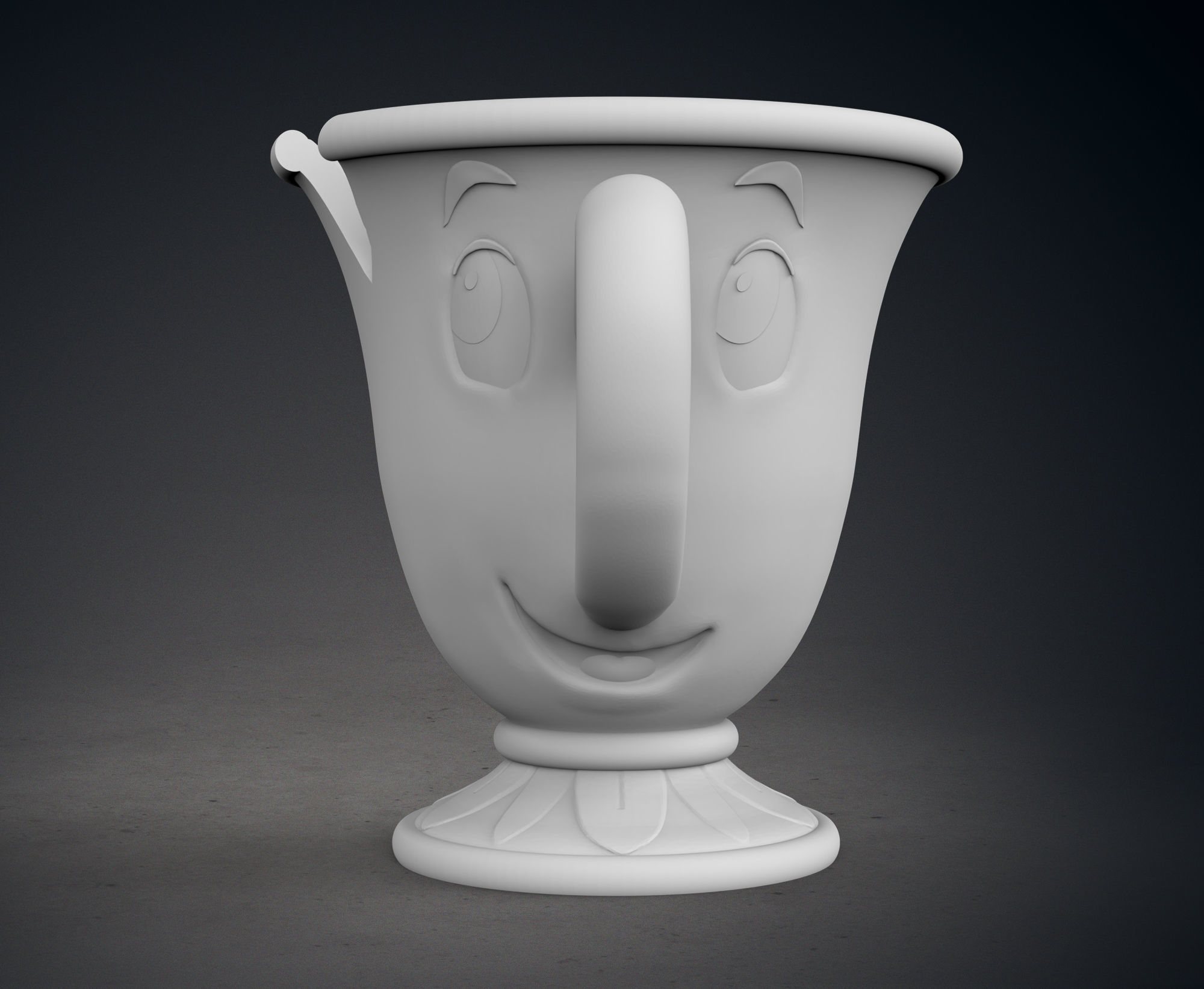 Mrs Potts and Chip 3D print model_11