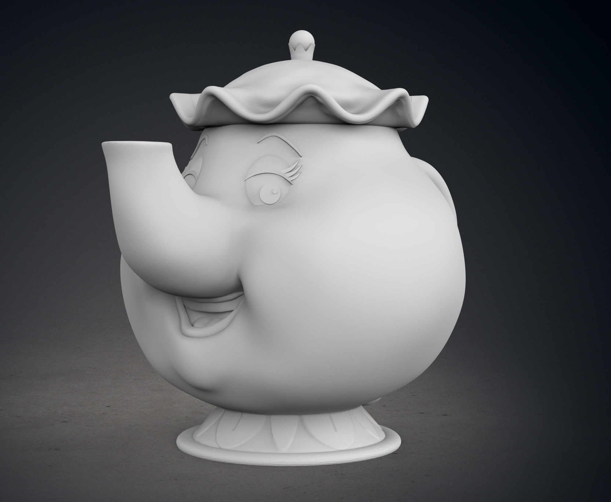 Mrs Potts and Chip 3D print model_3