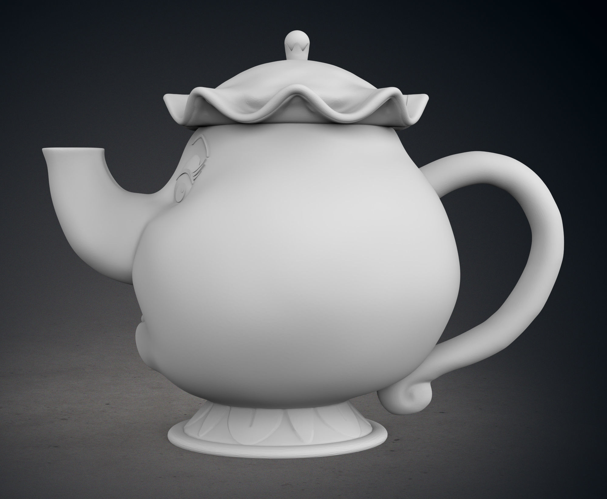 Mrs Potts and Chip 3D print model_4