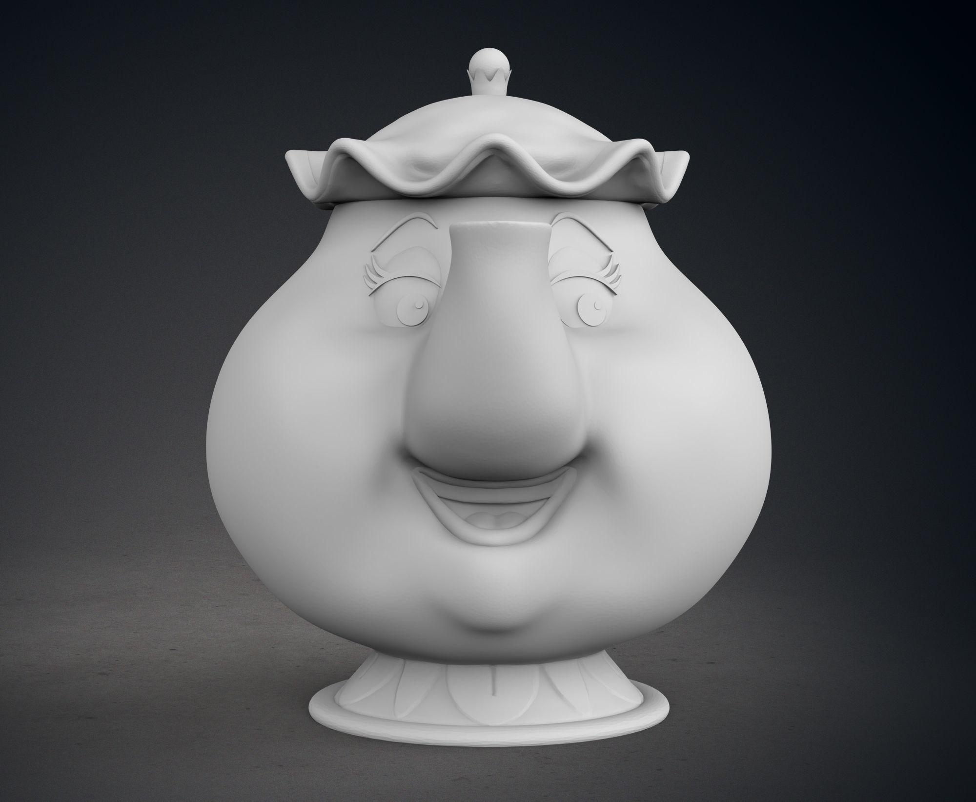 Mrs Potts and Chip 3D print model_10