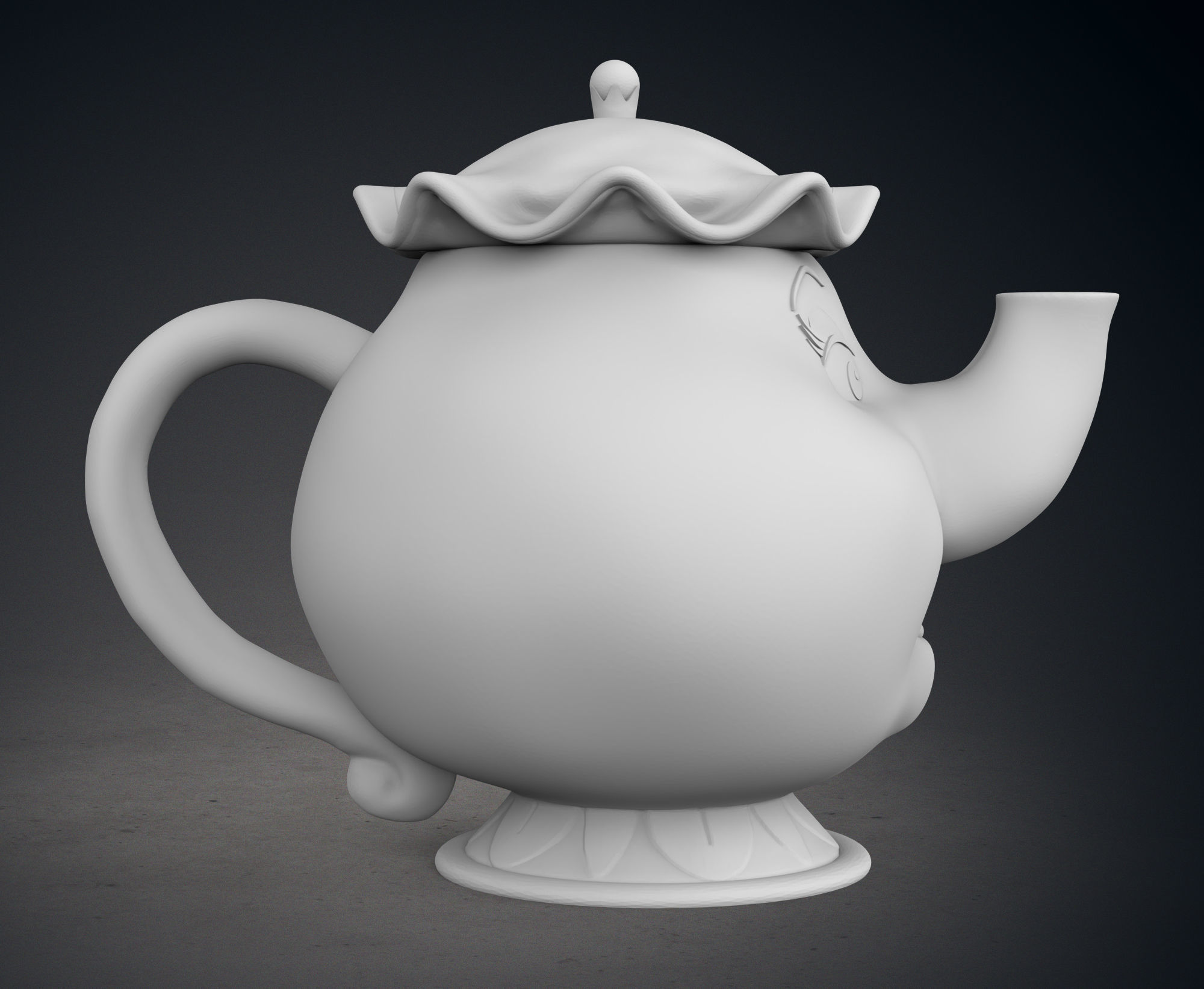 Mrs Potts and Chip 3D print model_8