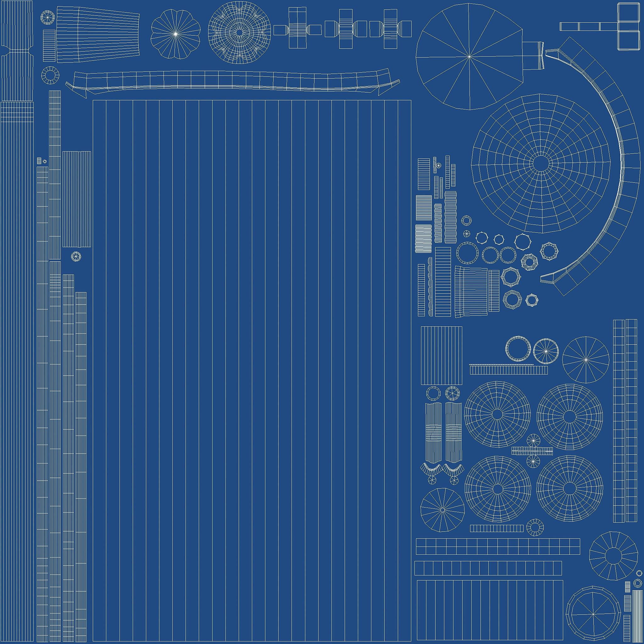 Oxygen gas tank Low-poly 3D model_10