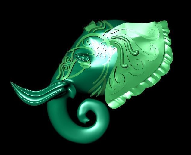 elephant of wealth 3D print model_12