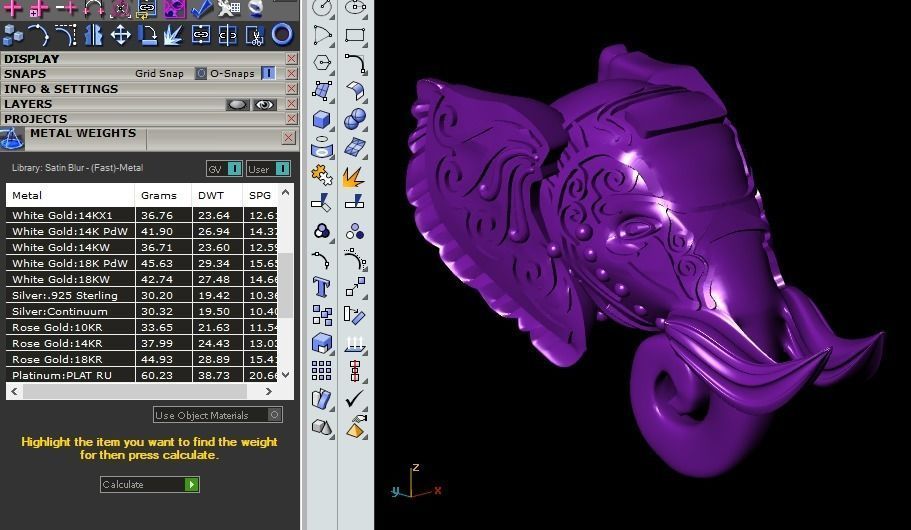 elephant of wealth 3D print model_9