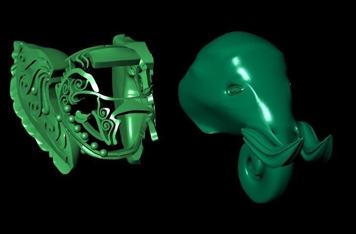 elephant of wealth 3D print model_21