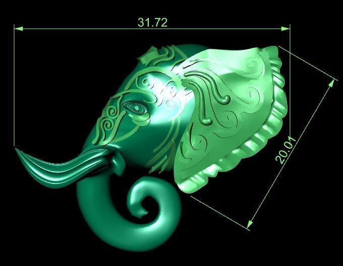 elephant of wealth 3D print model_20