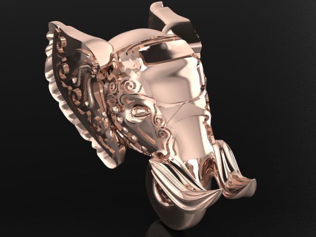 elephant of wealth 3D print model_1