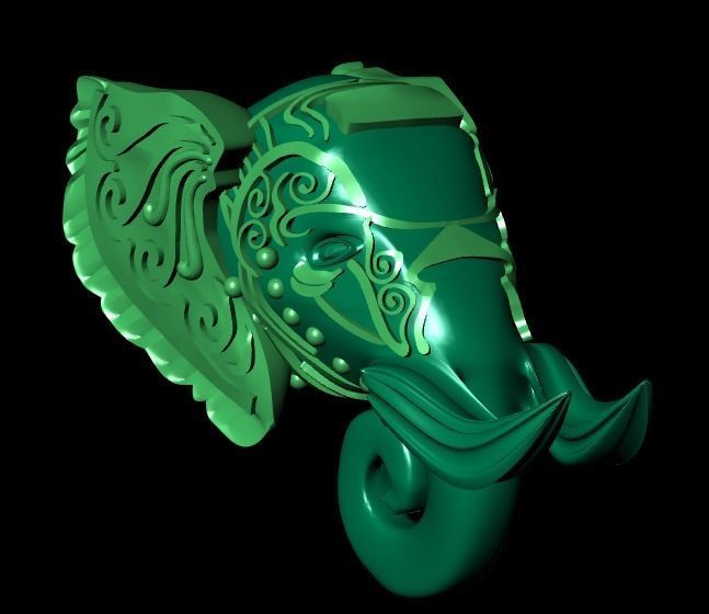 elephant of wealth 3D print model_14