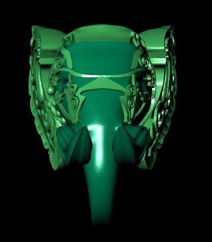 elephant of wealth 3D print model_13