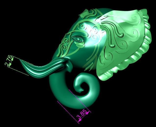 elephant of wealth 3D print model_19