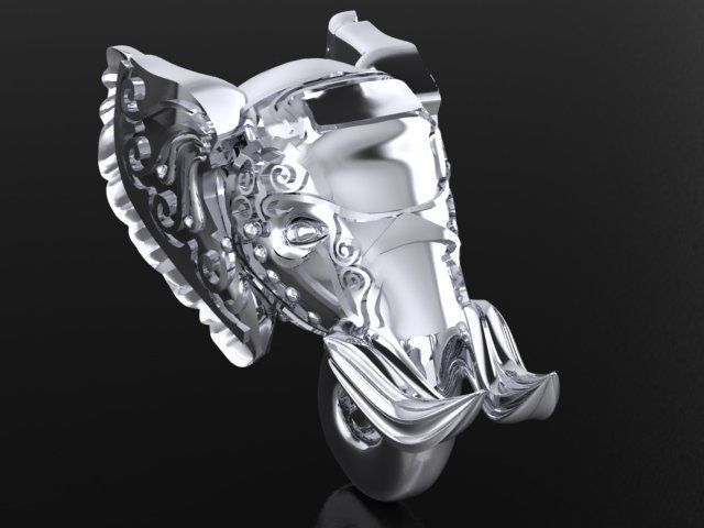 elephant of wealth 3D print model_4