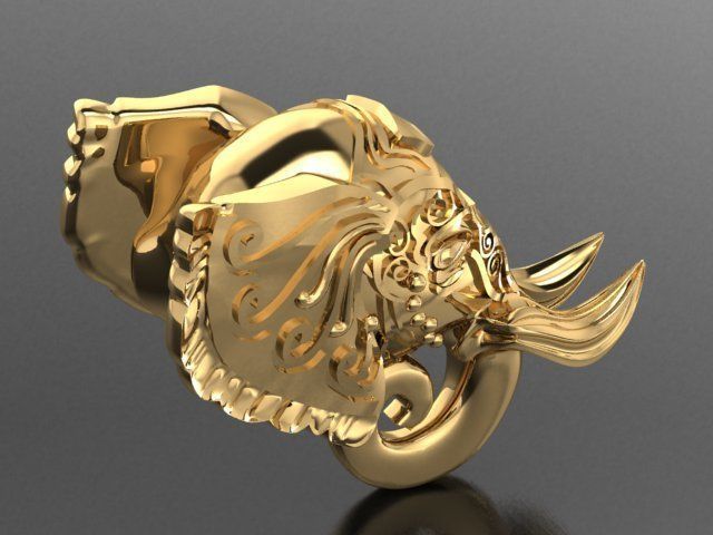 elephant of wealth 3D print model_8