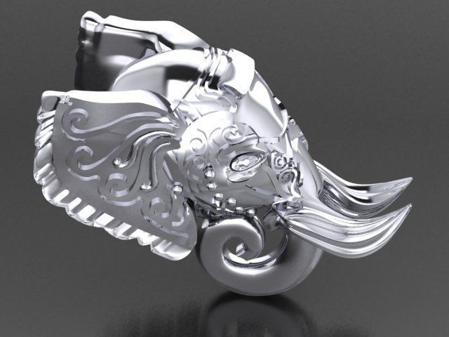 elephant of wealth 3D print model_6