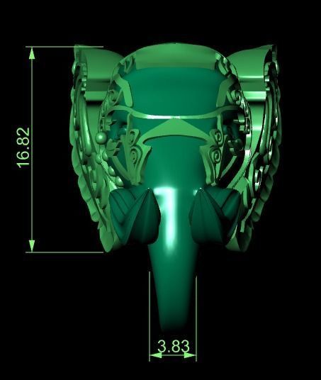 elephant of wealth 3D print model_18