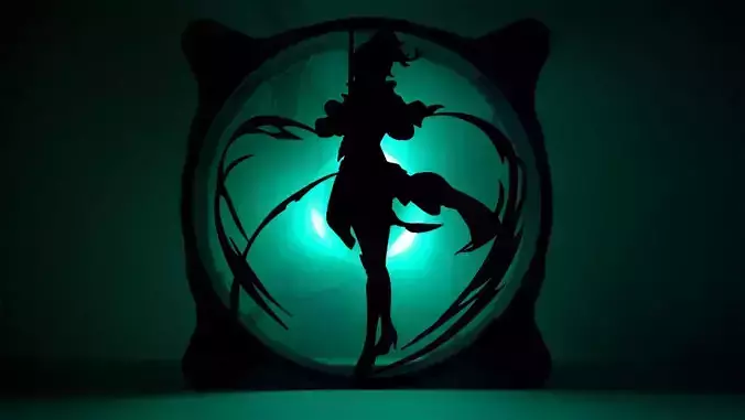 Genshin Impact Jean PC fan cover  3D print model