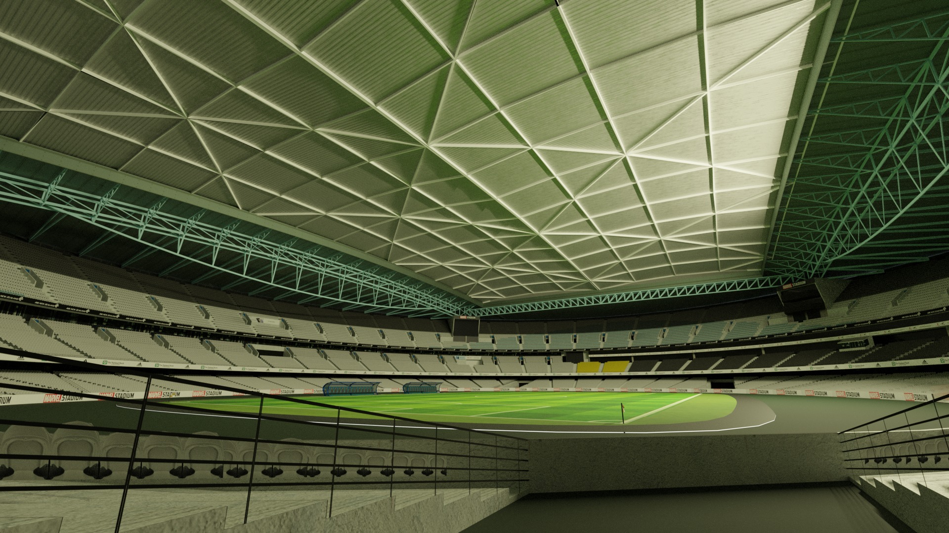 Marvel Stadium Melbourne Low-poly 3D model_4