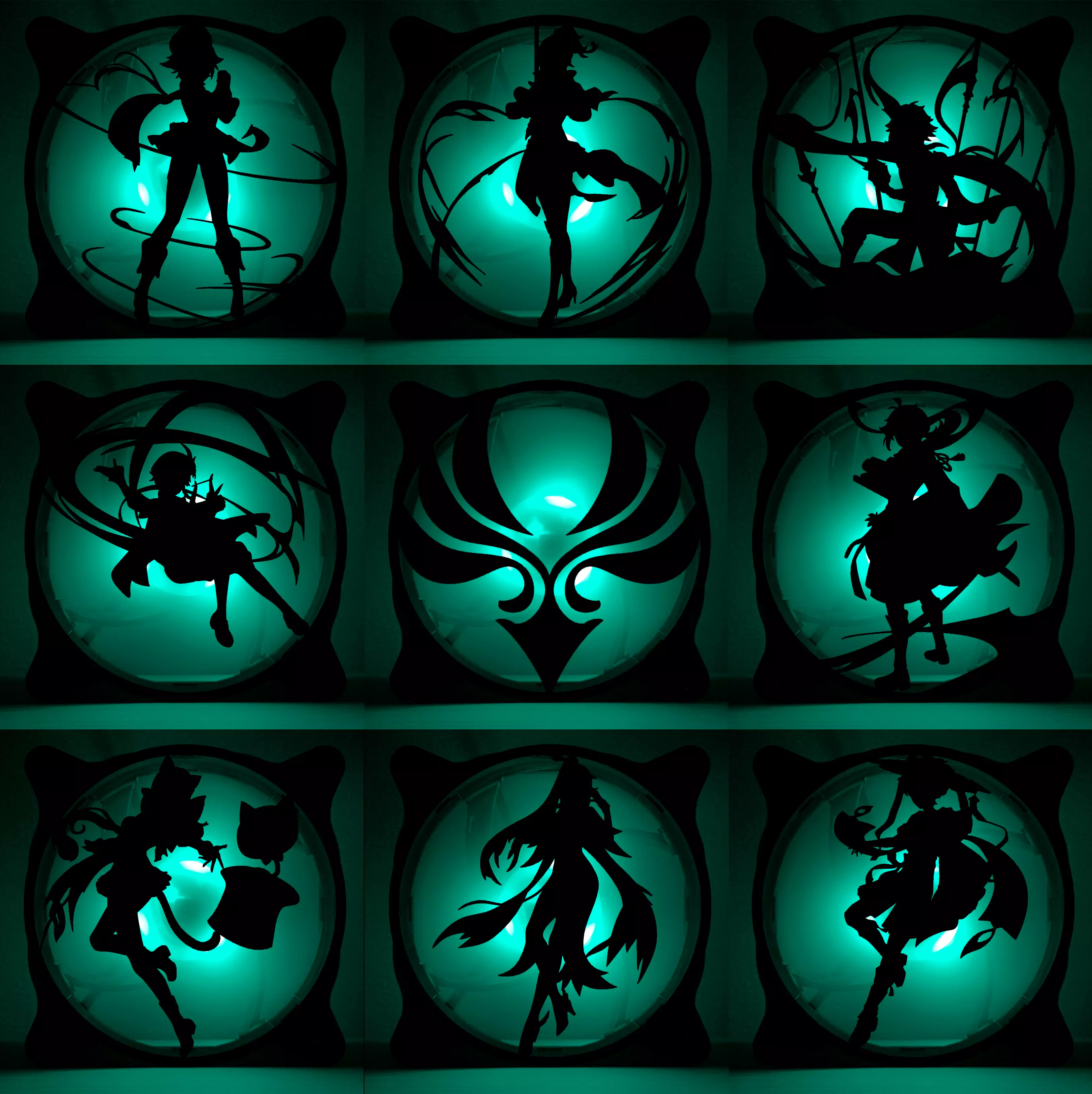 Genshin Impact Characters Anemo PC fan cover  3D Model Collection_0