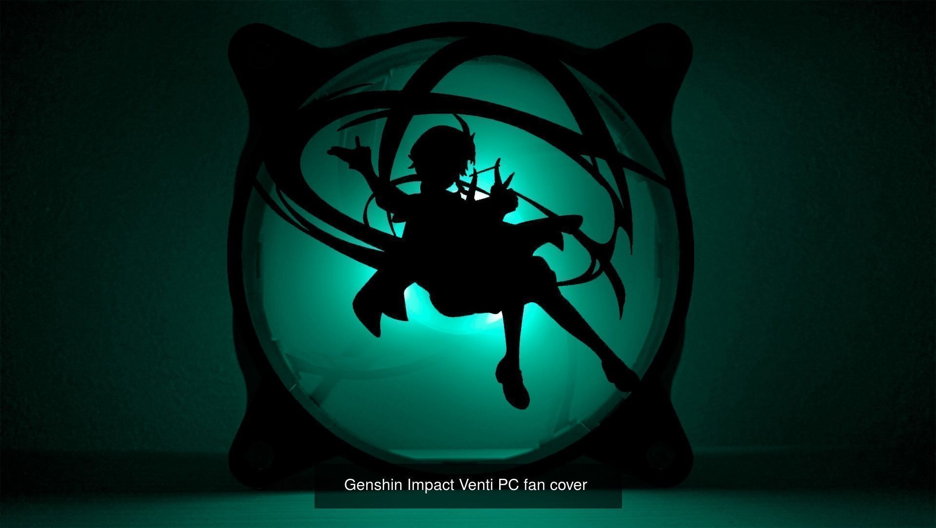 Genshin Impact Characters Anemo PC fan cover  3D Model Collection_5