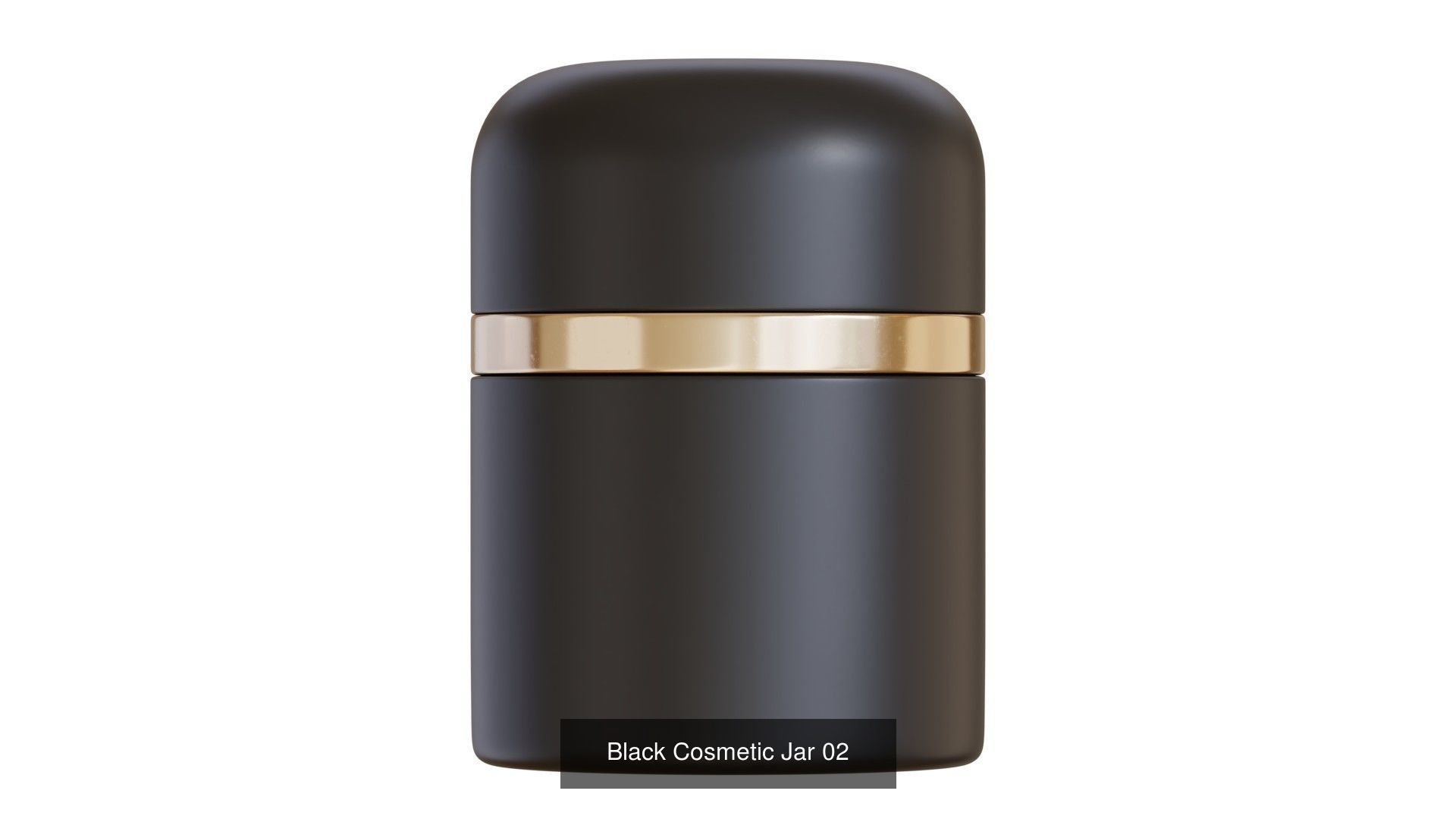 Black Cosmetic Containers 3D Model Collection_8