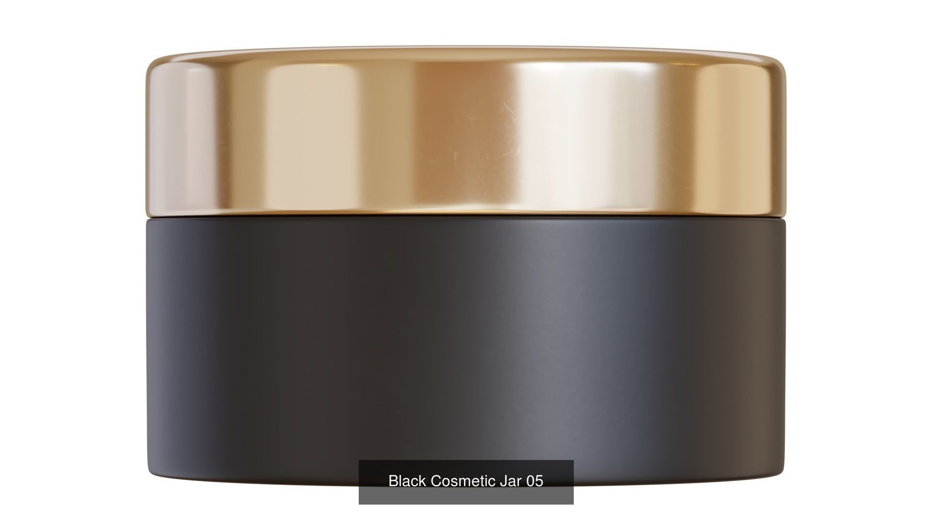 Black Cosmetic Containers 3D Model Collection_11