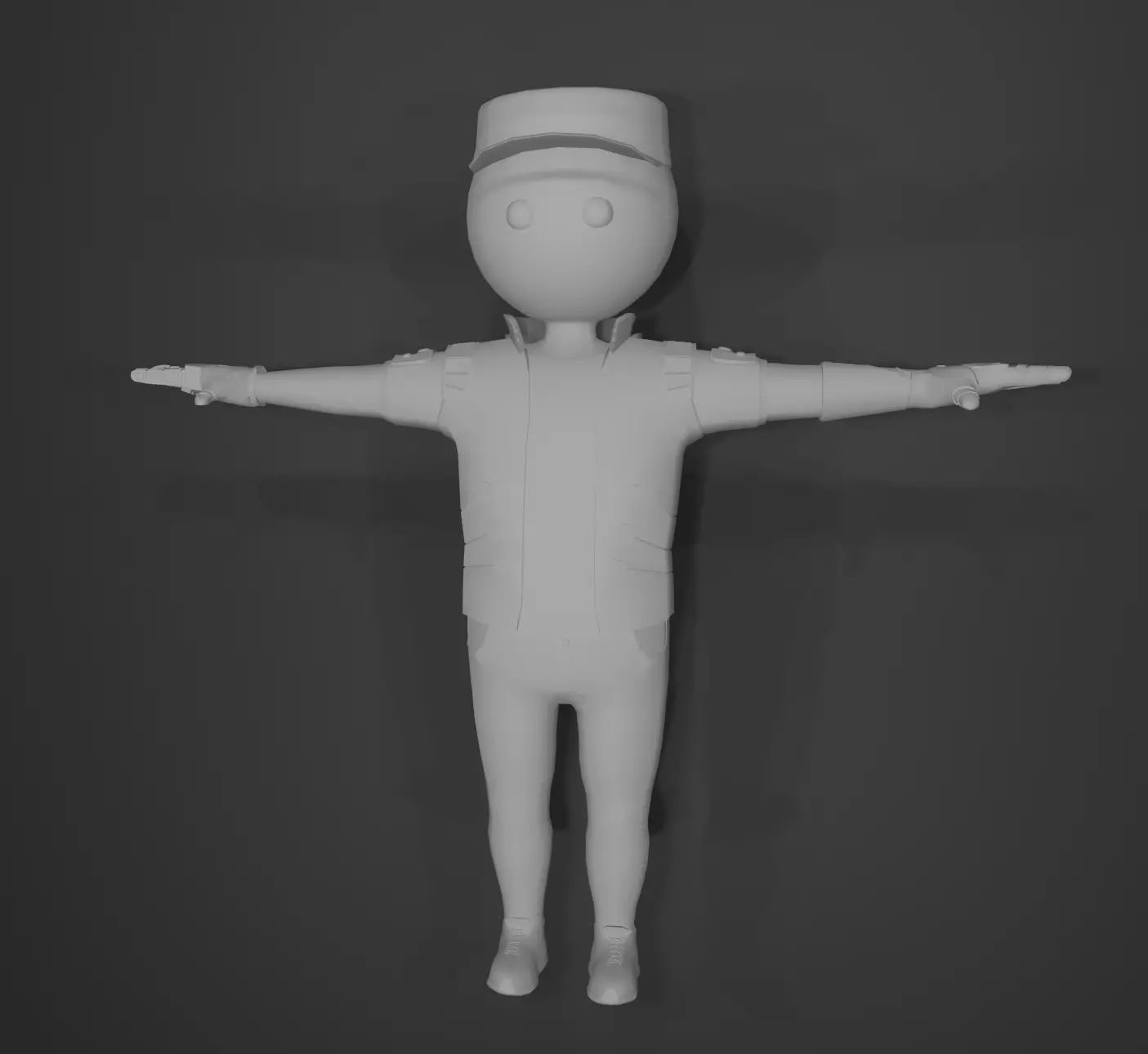 Modular 3D Cyberpunk Characters Vol 1 3D model_0