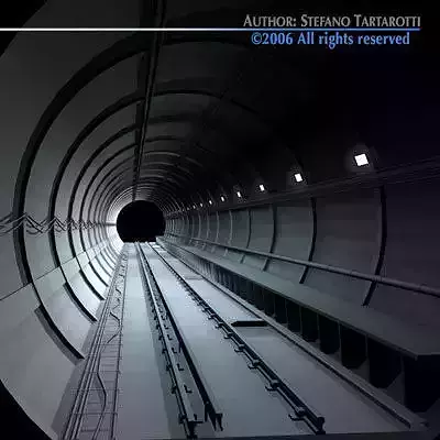 Tunnel subway 3D model