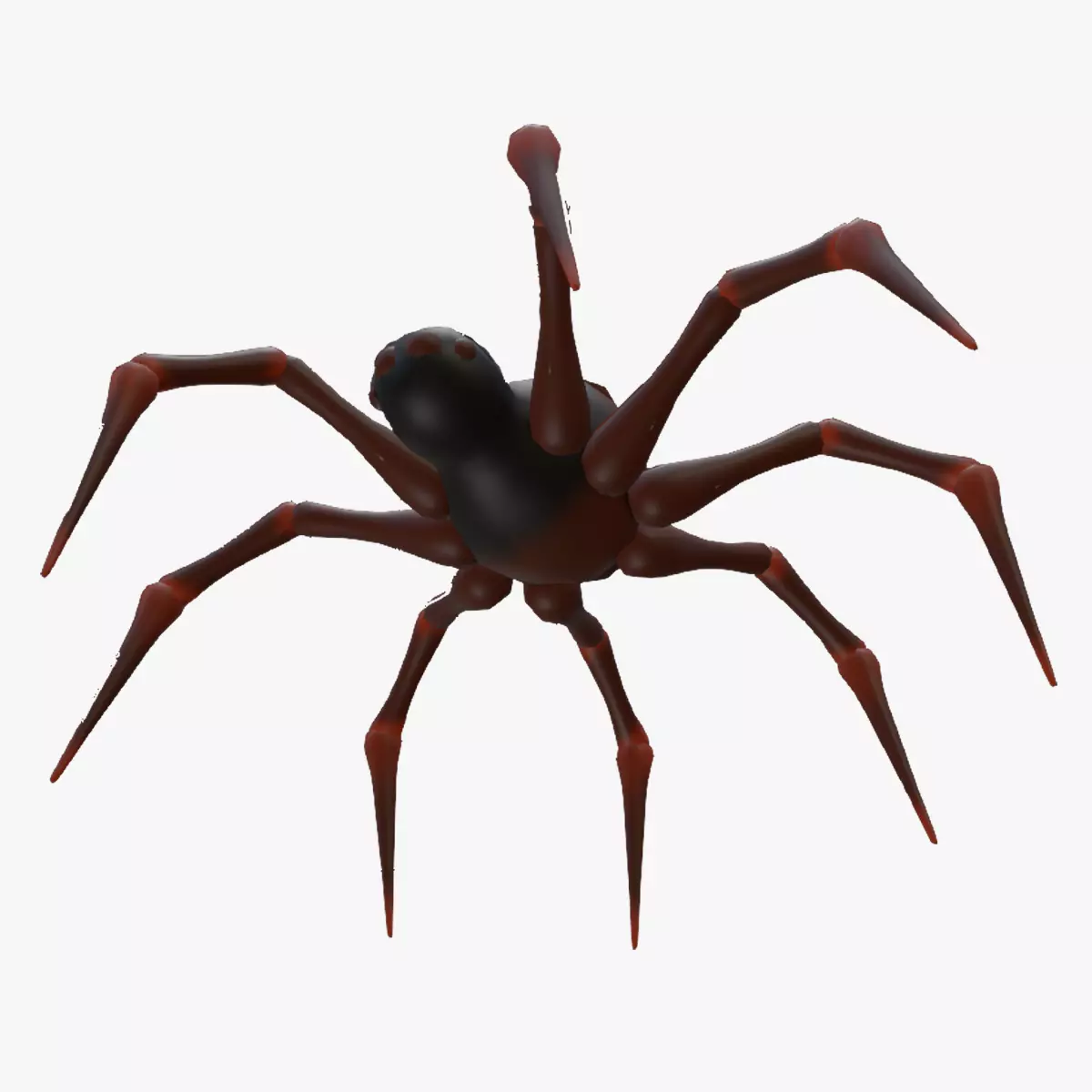 Textured rigged and animated spider Low-poly 3D model_0