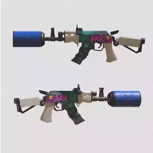 FPS AKM - Model and Textures 3D model FPS AKM - Model and Textures 3D model