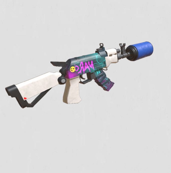 FPS AKM - Model and Textures 3D model_3