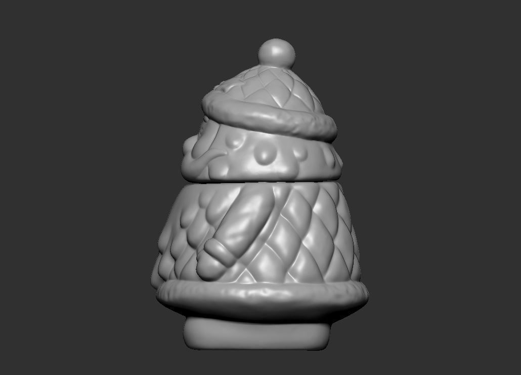 Santa Claus Sugar Bowl 3D print model_5