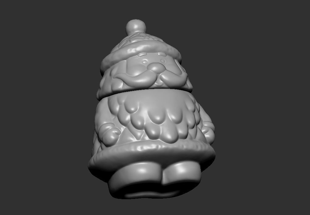 Santa Claus Sugar Bowl 3D print model_15