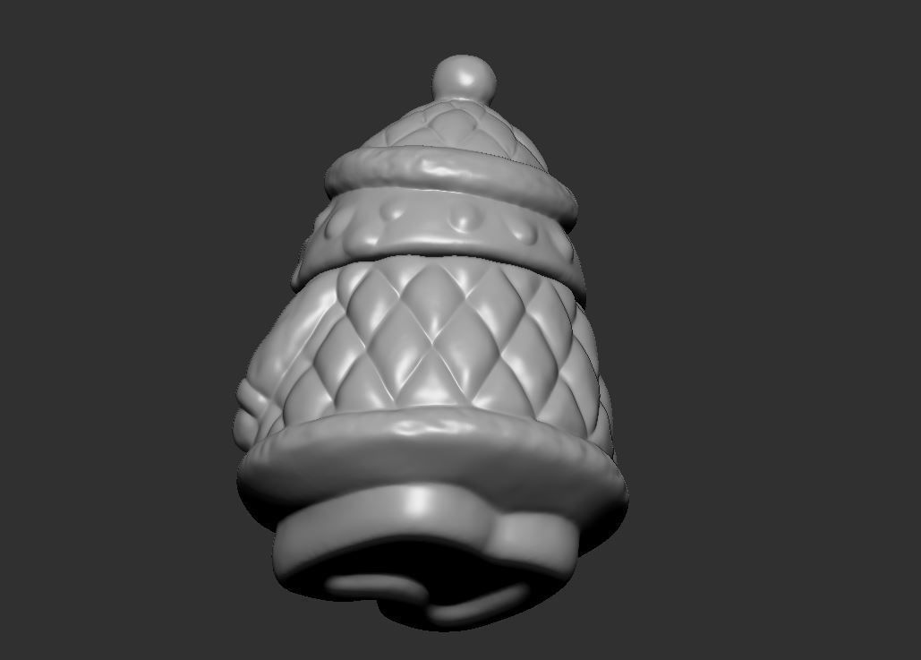 Santa Claus Sugar Bowl 3D print model_7