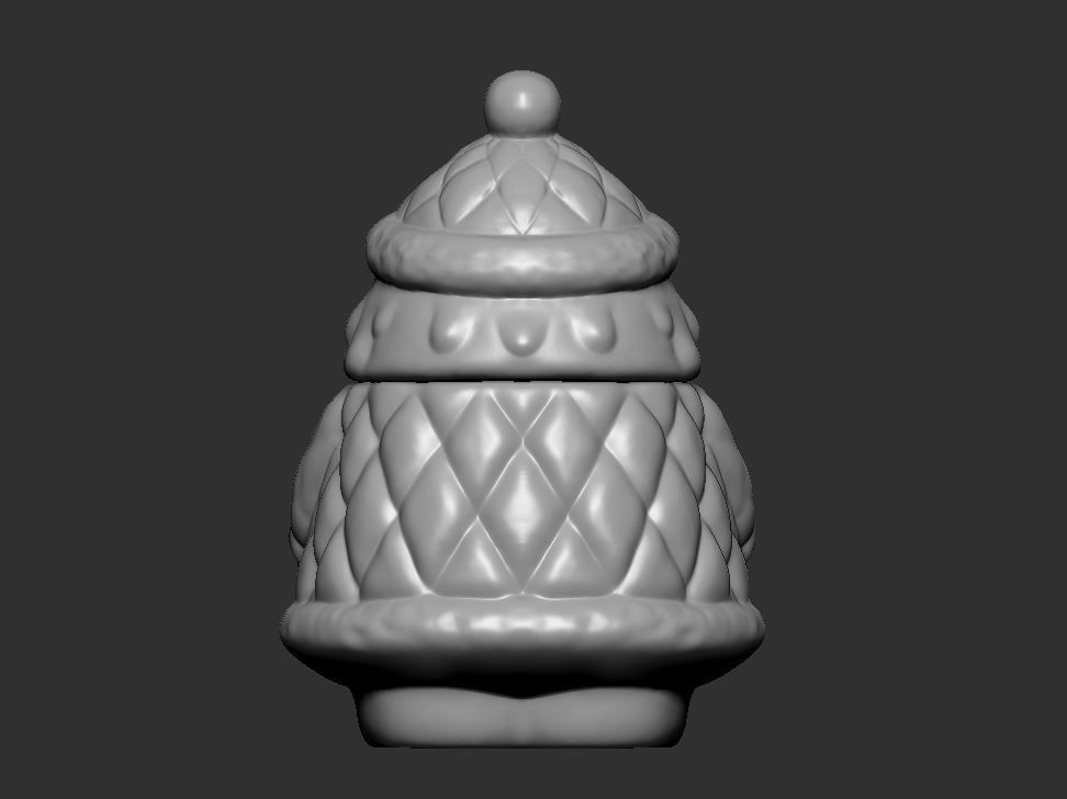 Santa Claus Sugar Bowl 3D print model_8