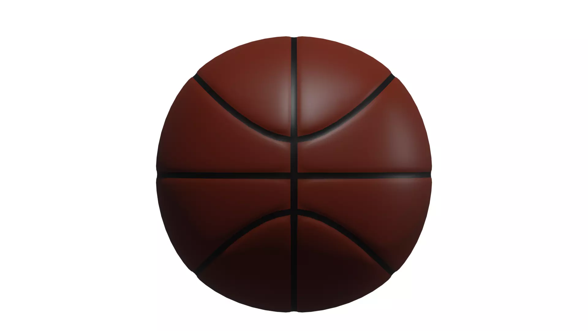 Basket Ball Low-poly 3D model_0