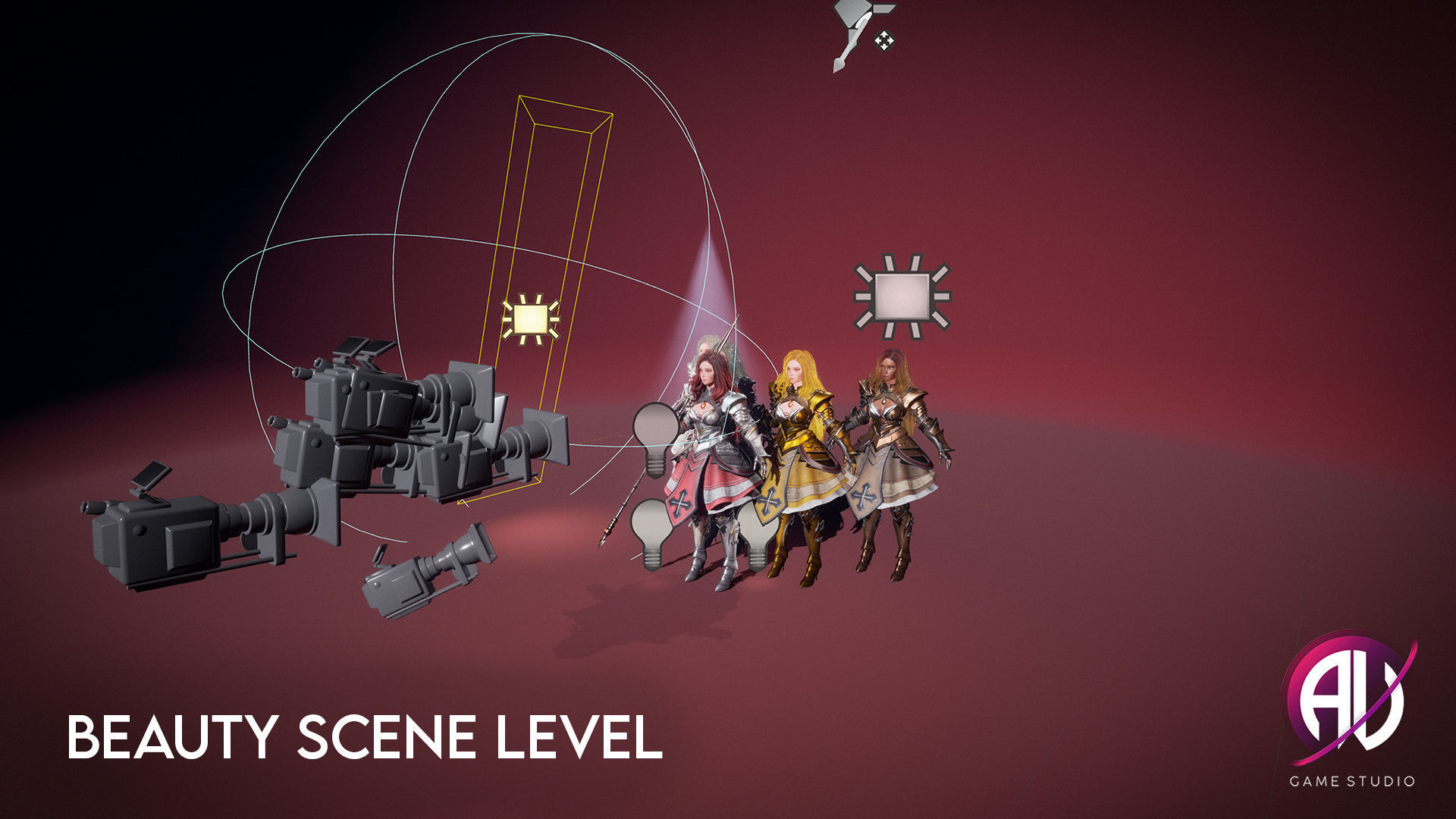 Female Modular Knight - Beatrice Low-poly 3D model_11