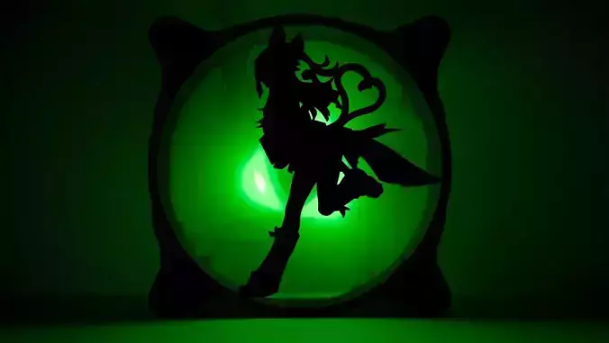 Genshin Impact Kirara PC fan cover  3D print model