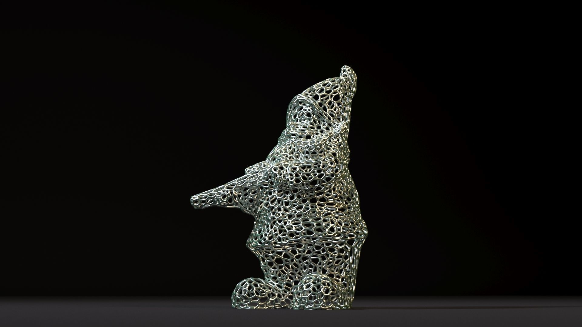 Gnome with a gun 3D print model_9