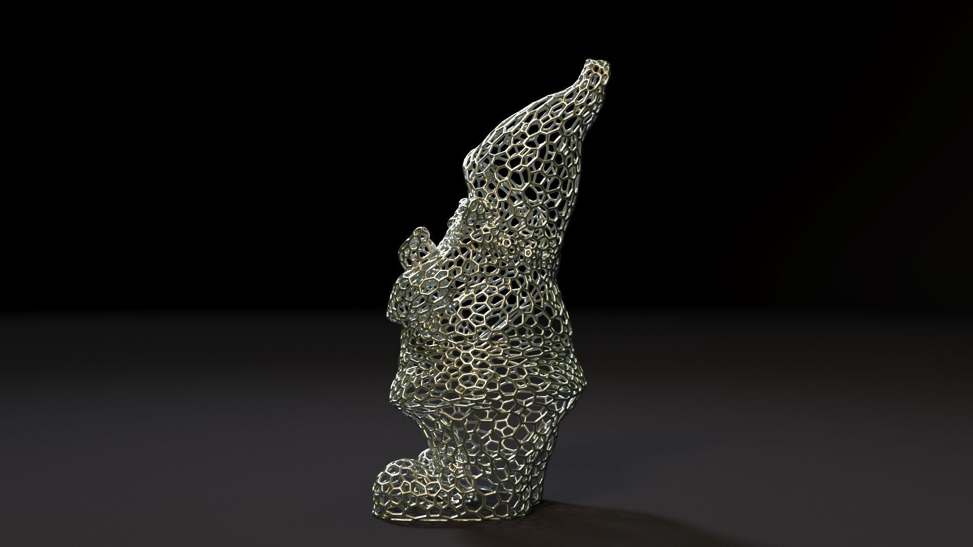 Gnome with a gun 3D print model_1