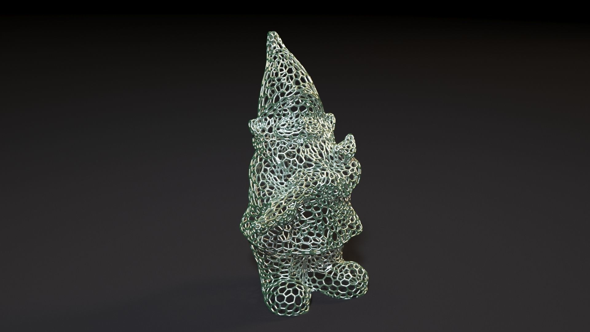 Gnome with a gun 3D print model_6