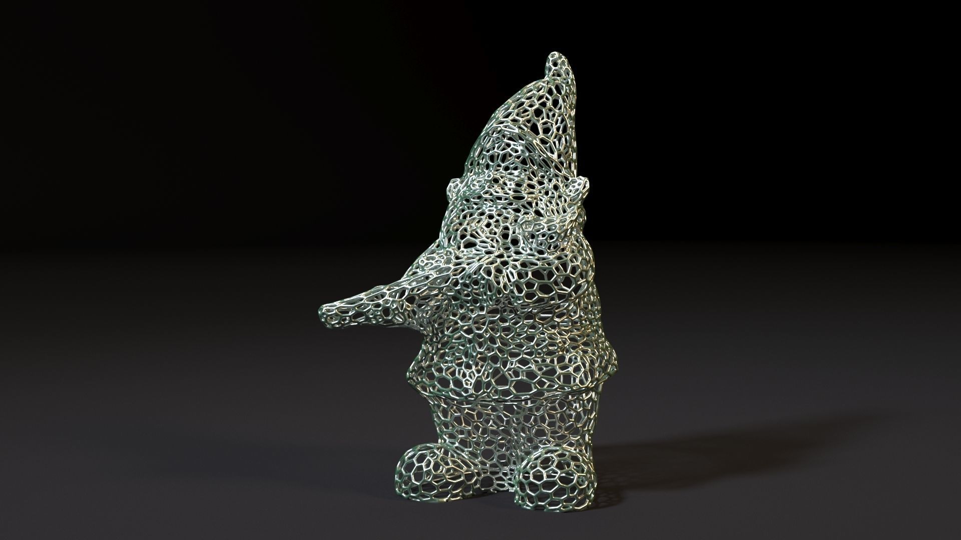 Gnome with a gun 3D print model_7