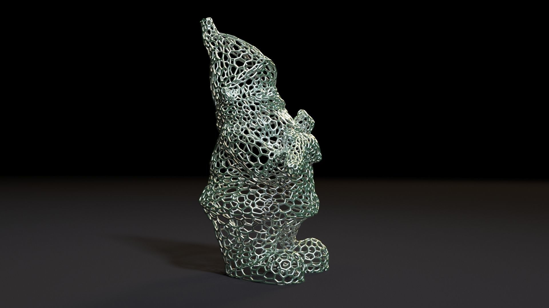 Gnome with a gun 3D print model_5