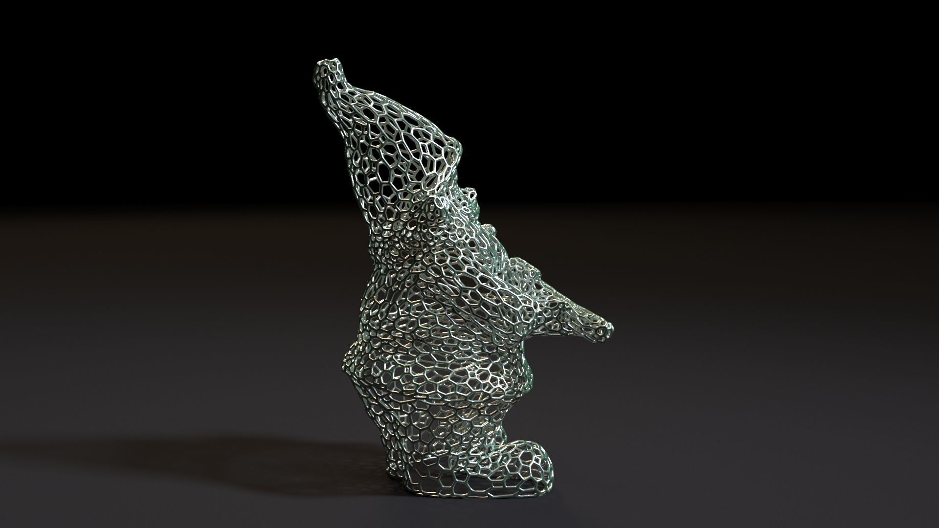 Gnome with a gun 3D print model_4