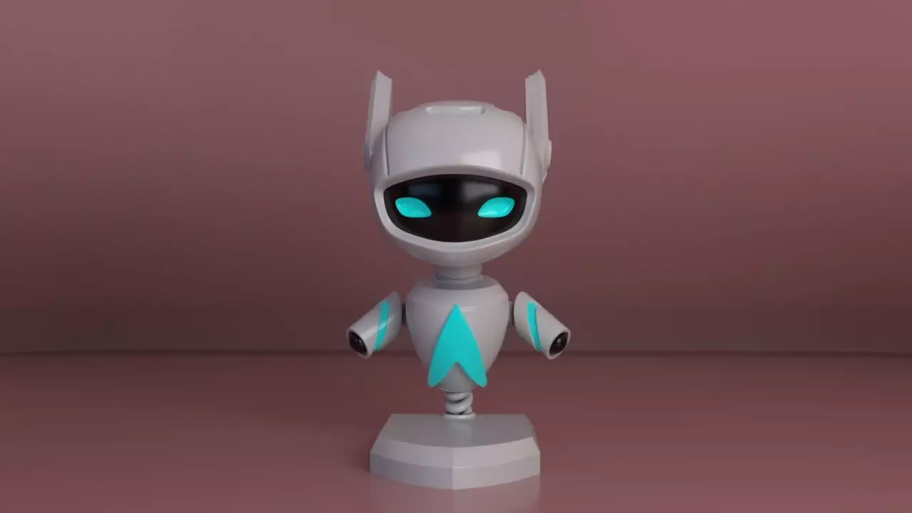 Cute Robot 3D model_0