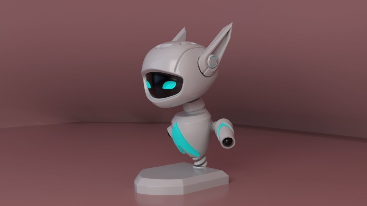 Cute Robot 3D model_1