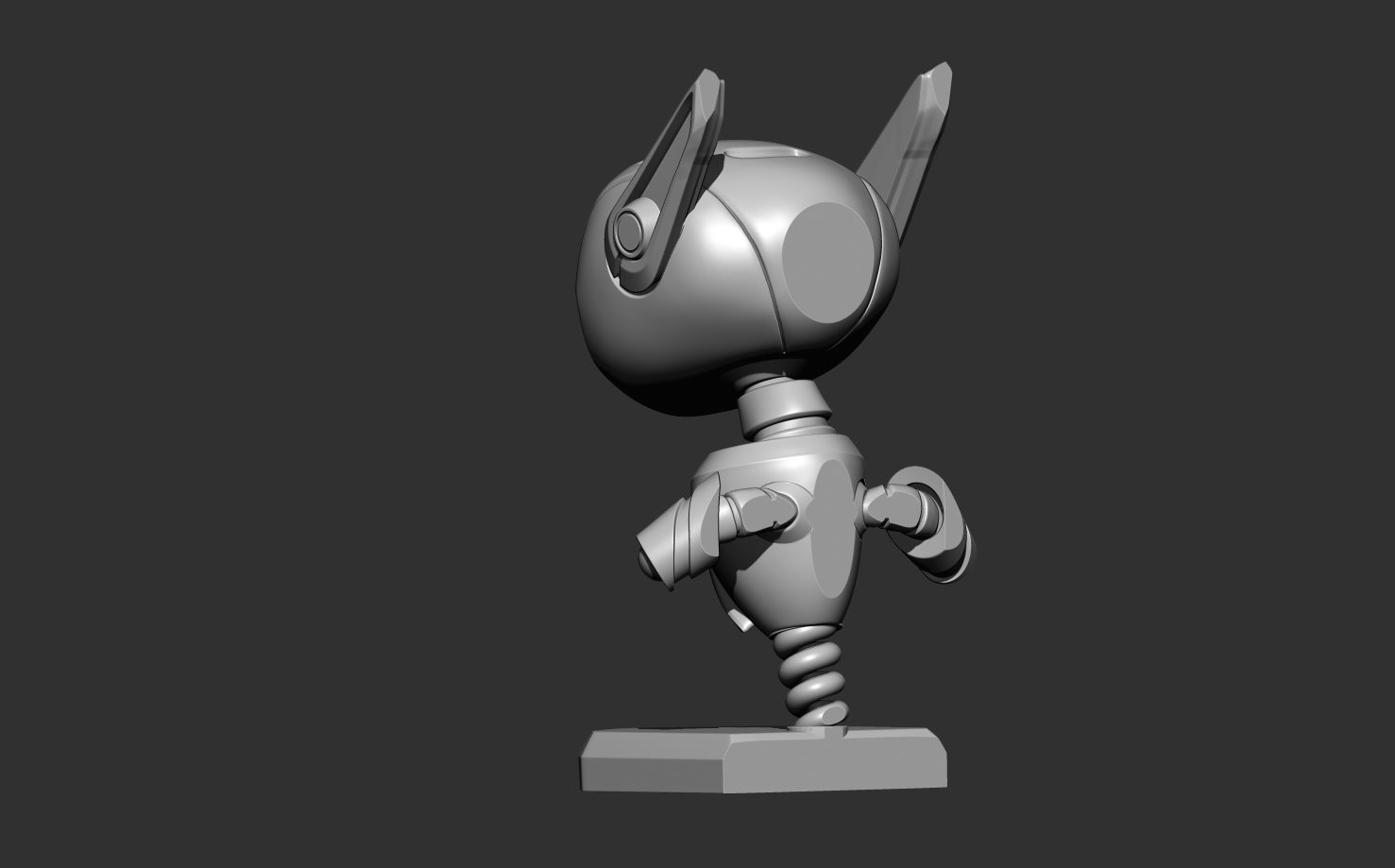 Cute Robot 3D model_2